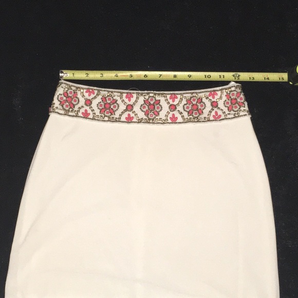 SHERRI HILL Beaded 2Piece Dress,Rounded Skirt Slit - Picture 16 of 16